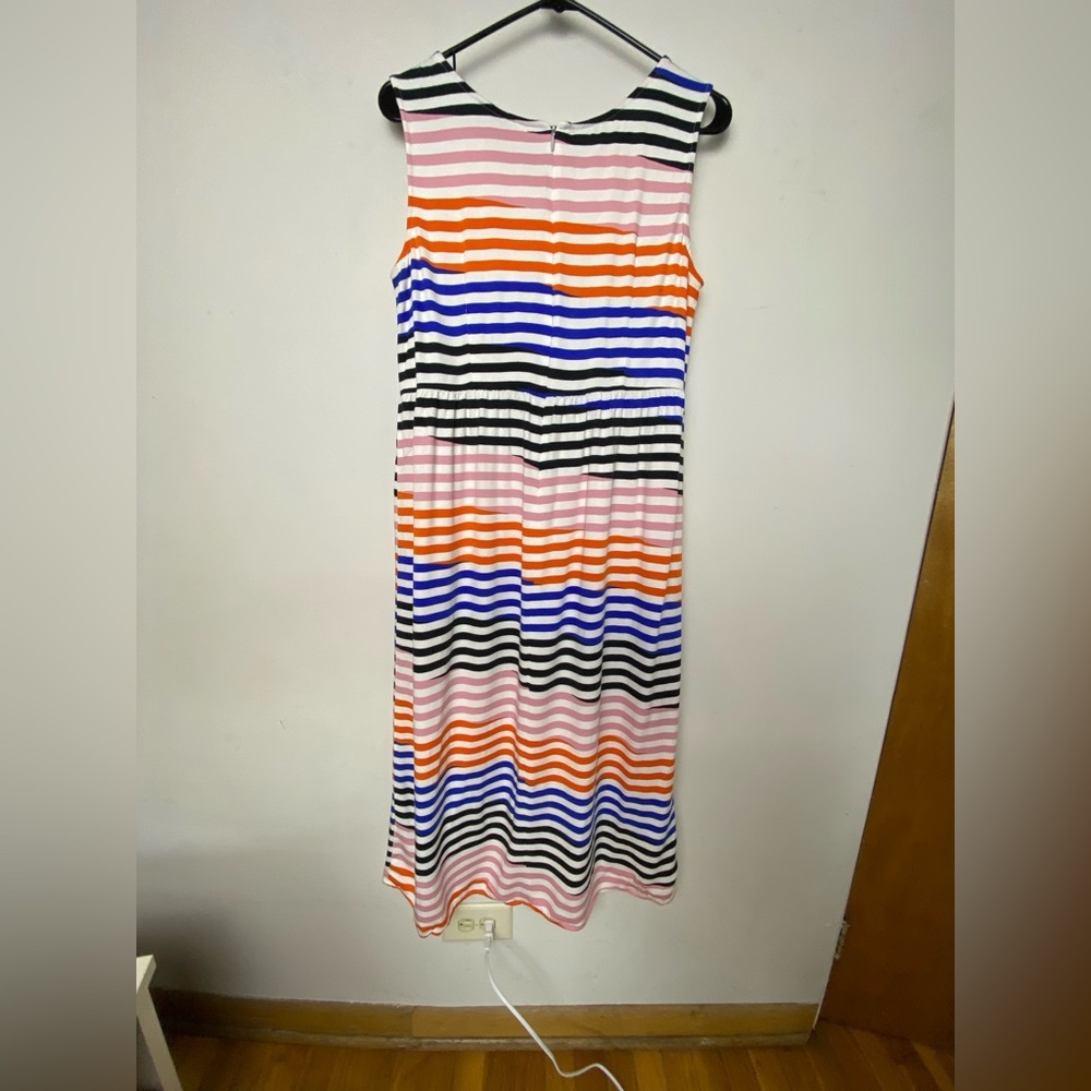Dusen Dusen x Anthropologie Striped
Midi Dress Sz Large - Picture 2 of 7